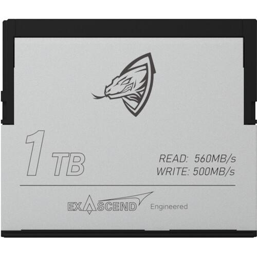 Exascend Archon CFast 2.0 Card, 1TB / Read: 560 MB/s, Write: 500 MB/s (Red Komodo 6K)