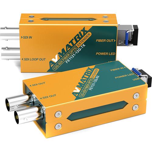 AVMatrix 10km 12G-SDI Fiber Optic Extender