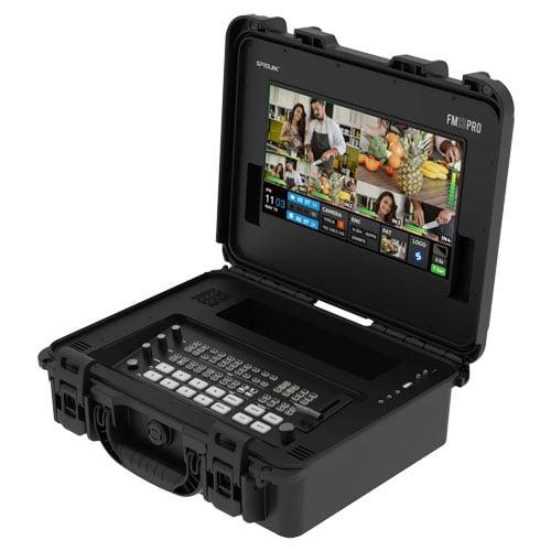 Sprolink All in One Flight Case 4 HDMI Inputs Solution built-in R2PLUS, 13.3inch Monitor