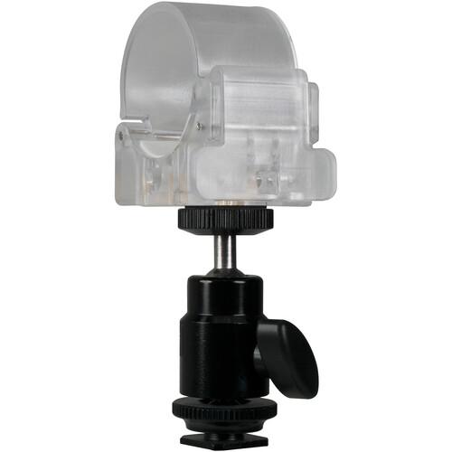 Nanlite Pavotube Transparent Clip and Mini Ball Head with Hot Shoe Adapter and 1/4''-2