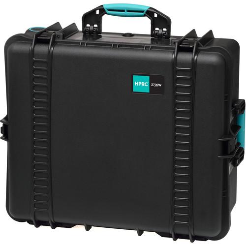 HPRC 2700CW Wheeled Hard Case with Cubed Foam Interior (BLACK) 