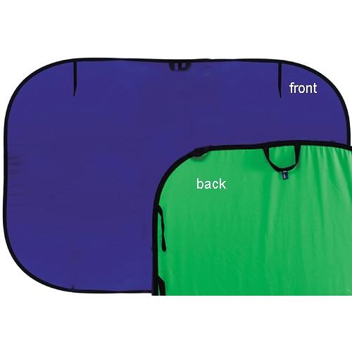 Manfrotto Chromakey Collapsible Background - 5x6' - Blue/Green