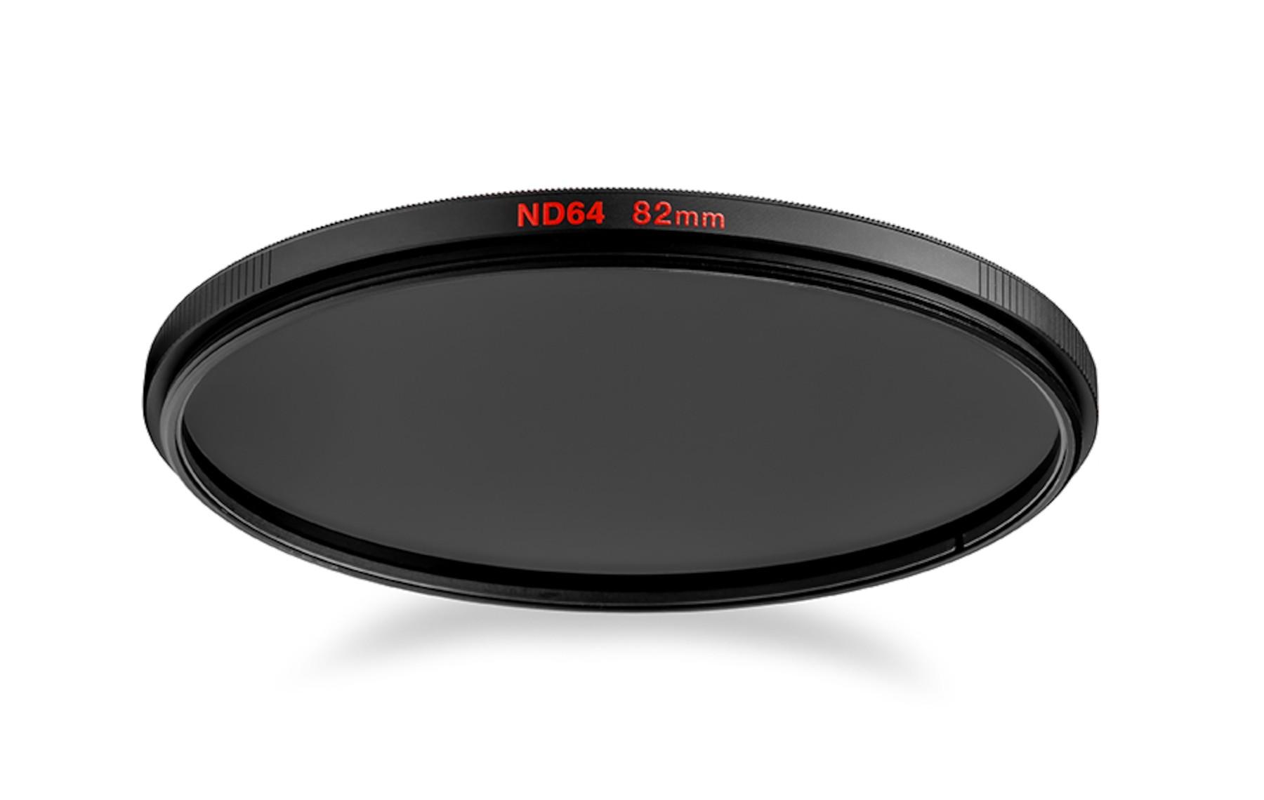 Manfrotto Circular ND64 lens filter with 6 stop of light loss 72mm (MFND64-72)