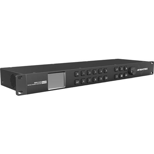 AVMATRIX 16-Channel 3G-SDI Multiviewer and Switcher (1 RU)