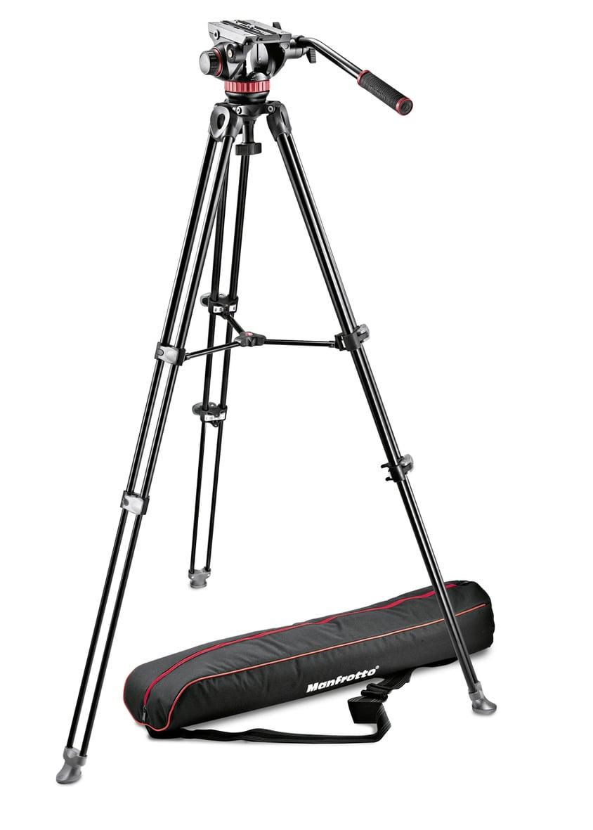 Manfrotto MVK502AM-1 Professional Fluid Video System/Aluminum/Telescopic Twin Leg