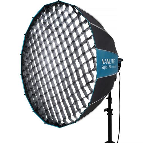 NANLITE Rapid 120 Parabolic Softbox with Grid