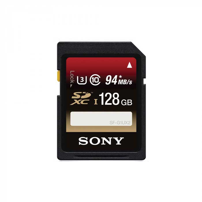 Sony 128GB High-Speed UHS-I SDXC U3 Memory Card (Class 10)